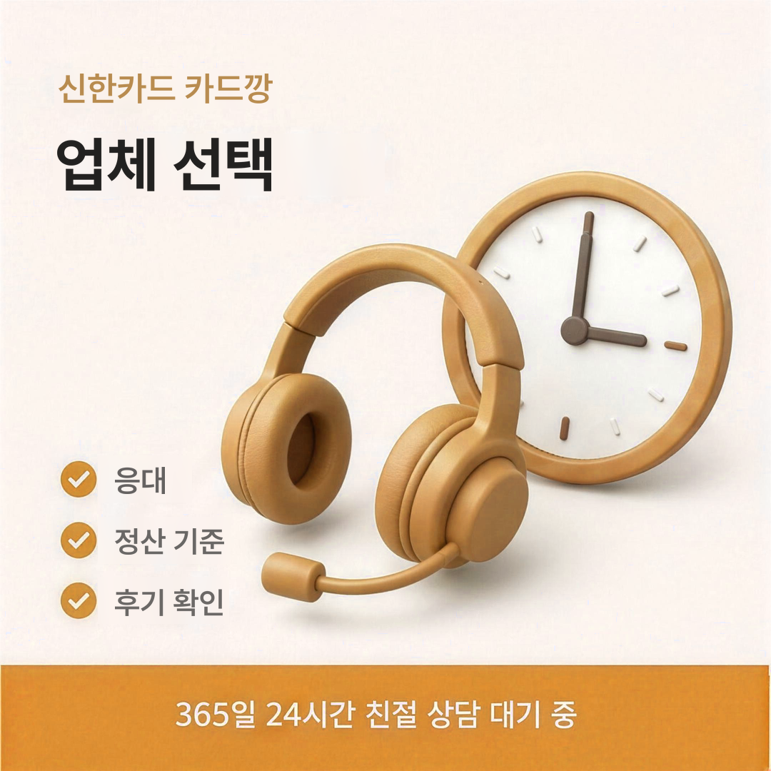 다음머니 신한카드 카드깡 업체 선택 안내